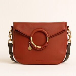 See by Chloé Large Monroe Leather Hobo | Burgundy